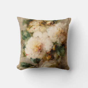 A spray of camellias by M. Roosenboom Cushion