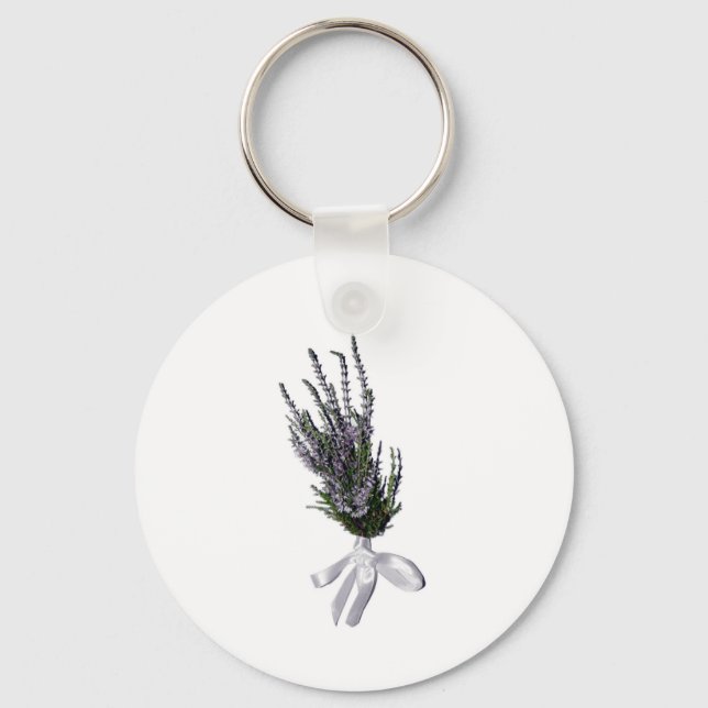 A Sprig of Heather from Scotland Key Ring (Front)