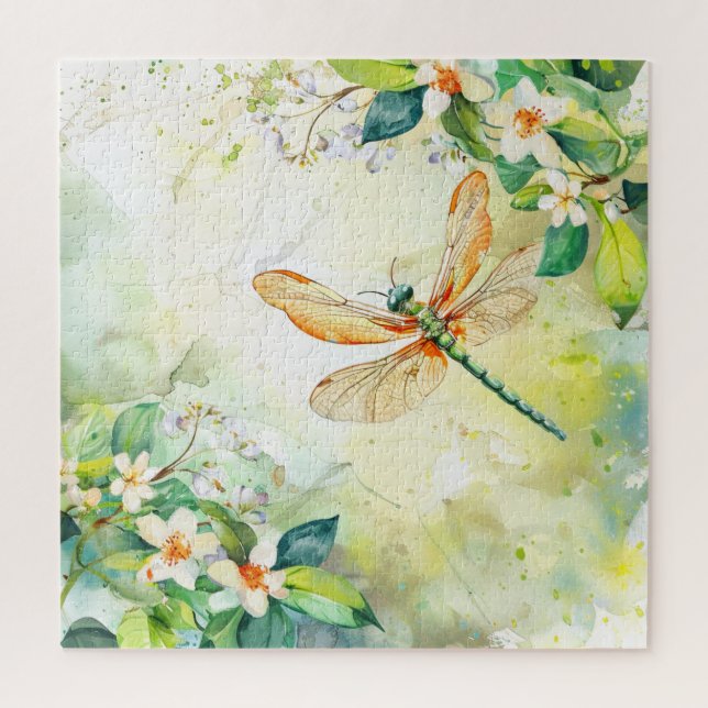 A Spring Dragonfly Jigsaw Puzzle (Vertical)