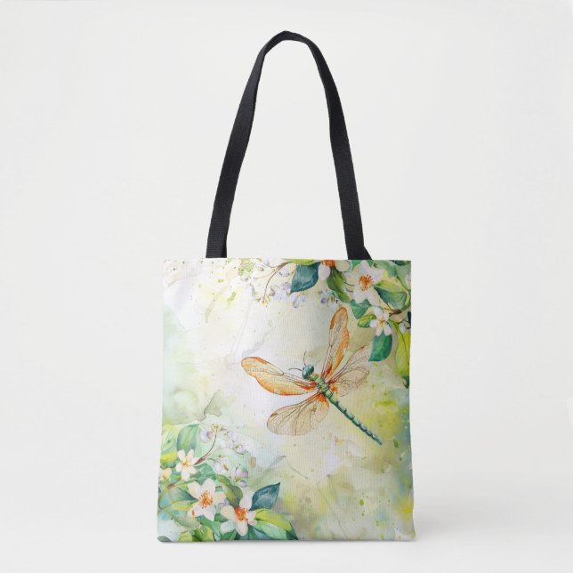A Spring Dragonfly Tote Bag (Front)