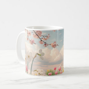 A Spring Floral Background Coffee Mug