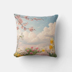 A Spring Floral Background Cushion