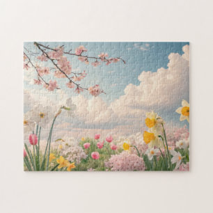 A Spring Floral Background Jigsaw Puzzle