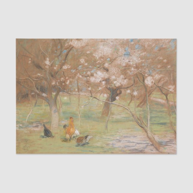 A Spring Idyll by Edward Stott Tissue Paper (Front)