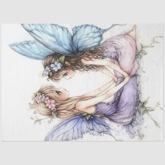 A Spring-y Fairy Series Design #2 Tissue Paper (Front)