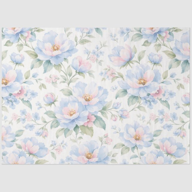 A Springy Floral Design #1 Tissue Paper (Front)