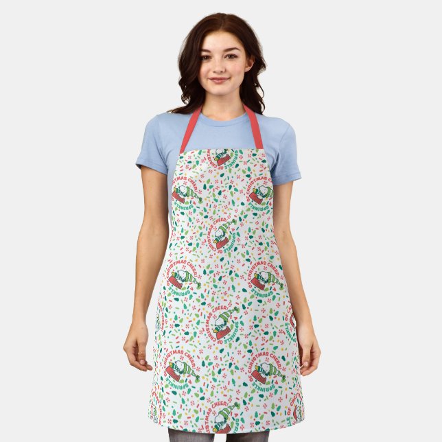 A Sprinkle of Christmas Cheer Pattern Apron (Worn)