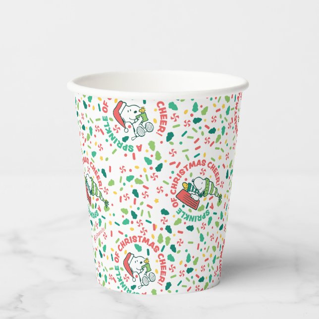 A Sprinkle of Christmas Cheer Pattern Paper Cups (Front)