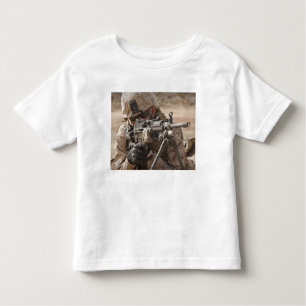 A squad automatic weapon gunner provides securi toddler T-Shirt
