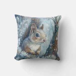 A Squirrel in Winter Cushion