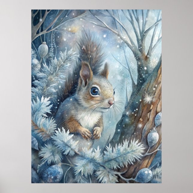 A Squirrel in Winter Poster (Front)