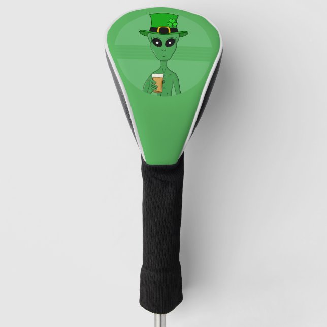 A St. Patrick's Alien Golf Head Cover (Front)