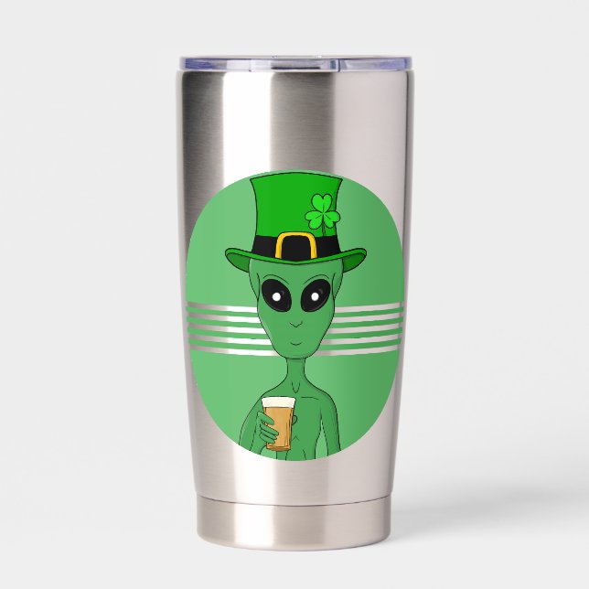 A St. Patrick's Alien Insulated Tumbler (Front)