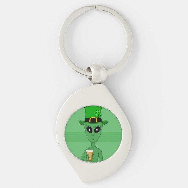 A St. Patrick's Alien Key Ring (Front)