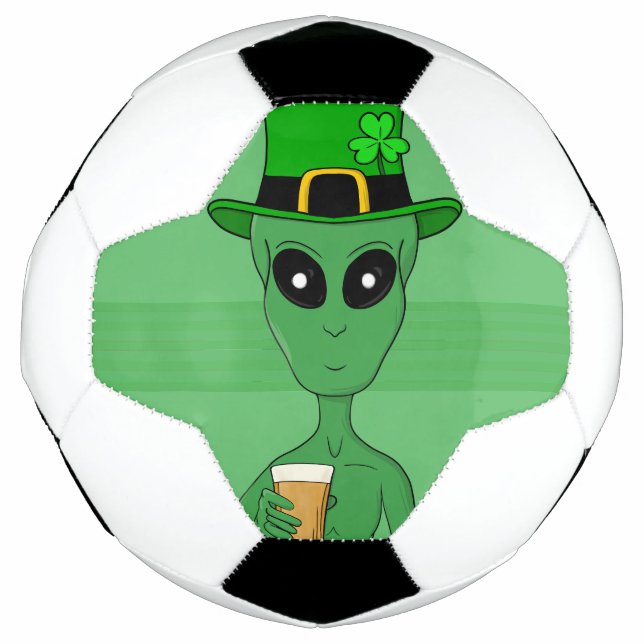 A St. Patrick's Alien Soccer Ball (Front)