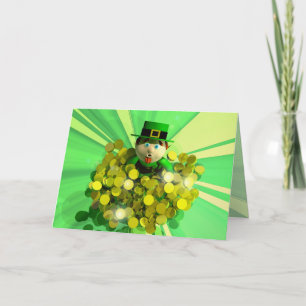 A St. Patrick's Day Gold Bath Card