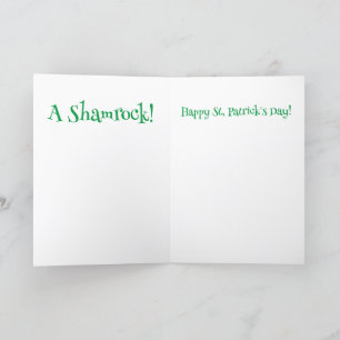 A St. Patrick's Day Robot Greeting Card
