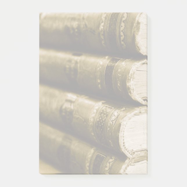 A Stack of Old Books Post-it Notes (Front)