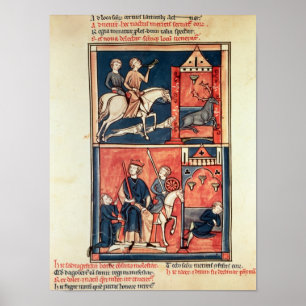 A stag hunt and a king poster