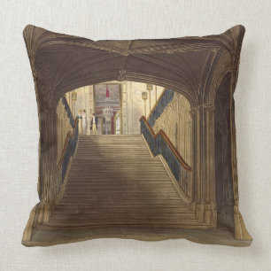A Staircase, Windsor Castle, from 'Royal Residence Cushion