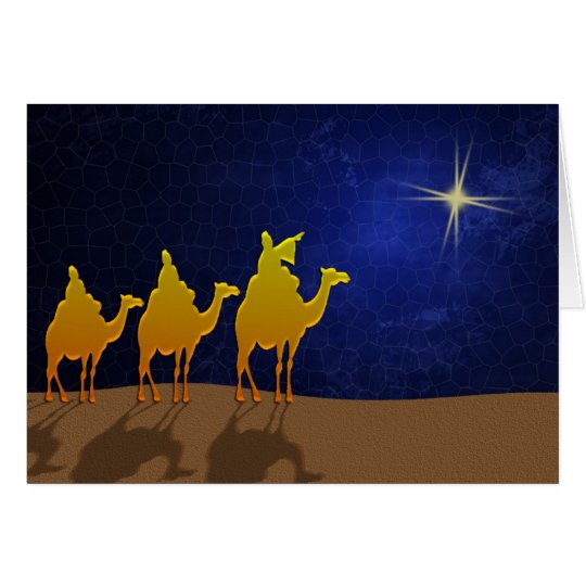 A star .. a star ... shining in the night card