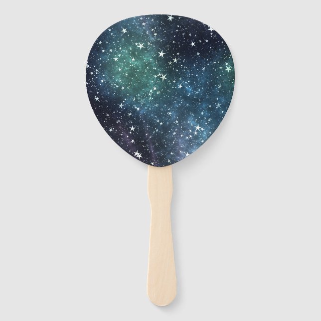 A Star Filled Night Hand Fan (Front)