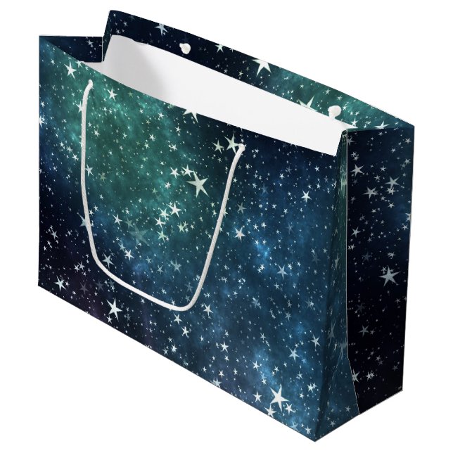 A Star Filled Night Large Gift Bag (Front Angled)