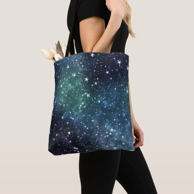 A Star Filled Night Tote Bag (Close Up)