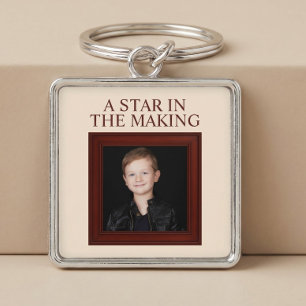 A STAR IN THE MAKING Personalised Child Photo Key Ring
