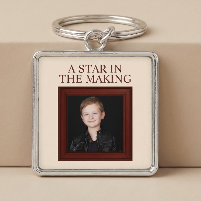 A STAR IN THE MAKING Personalised Child Photo Key Ring (Creator Uploaded)