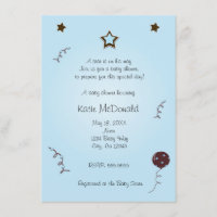 A star is born baby shower or birthday invitation