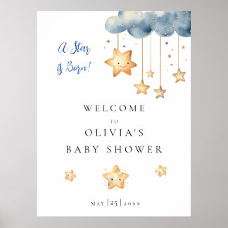 A Star is Born Baby Shower Welcome Poster