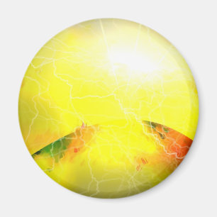 A Star Is Born - Science Fiction Digital Art Magnet