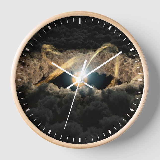 A Star Surrounded By A Protoplanetary Disc Clock (Front)