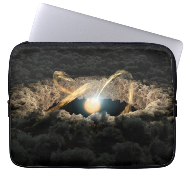 A Star Surrounded By A Protoplanetary Disc Laptop Sleeve (Front)