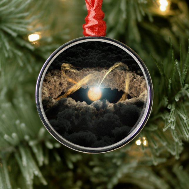 A Star Surrounded By A Protoplanetary Disc Metal Ornament (Tree)