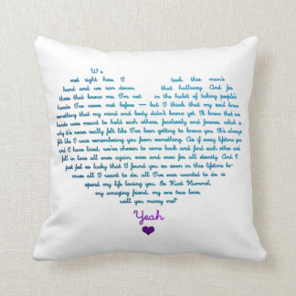 A staricase proposal cushion