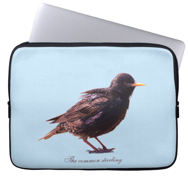 A starling  laptop sleeve (Front)