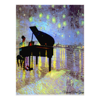 A Starry Night in Rhome (Altered) Van Gogh/ Photo Print