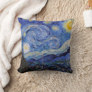 A Starry Night: Saint Remy by Vincent Van Gogh Cushion