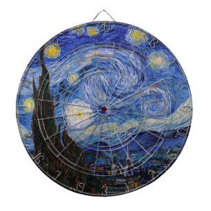 A Starry Night: Saint Remy by Vincent Van Gogh Dartboard