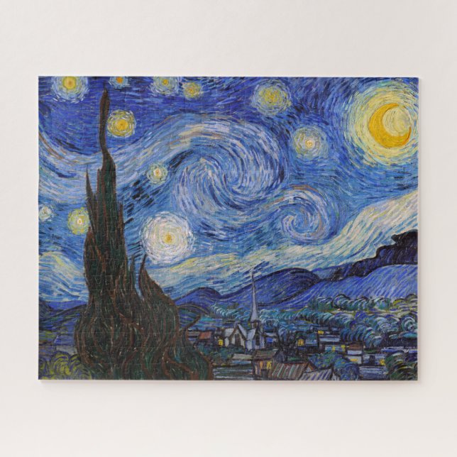 A Starry Night: Saint Remy by Vincent Van Gogh Jigsaw Puzzle (Horizontal)