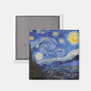 A Starry Night: Saint Remy by Vincent Van Gogh Magnet