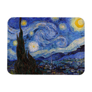 A Starry Night: Saint Remy by Vincent Van Gogh Magnet