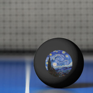 A Starry Night: Saint Remy by Vincent Van Gogh Ping Pong Ball