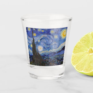 A Starry Night: Saint Remy by Vincent Van Gogh Shot Glass