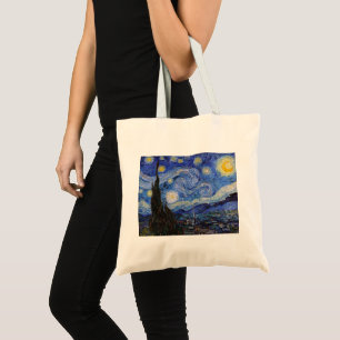 A Starry Night: Saint Remy by Vincent Van Gogh Tote Bag