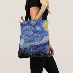 A Starry Night: Saint Remy by Vincent Van Gogh Tote Bag