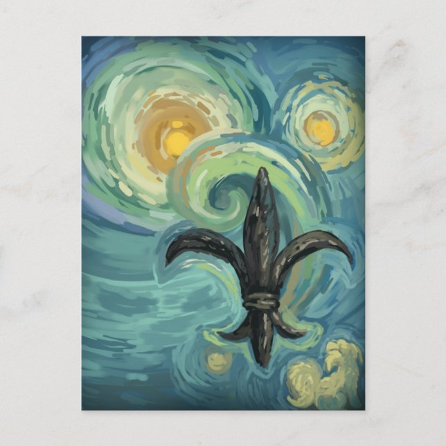 A Starry Night with Underdog Postcards (Front)