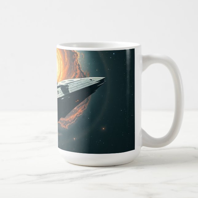 A Starship Lost in a Void Coffee Mug (Right)